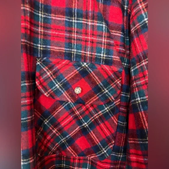 Vintage Pendleton Prince Charles Edward Stewart Tartan Plaid Virgin Wool Shirt - Picture 4 of 10